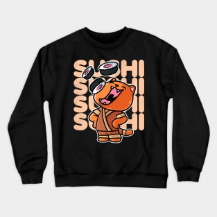 Cat Sushi Nigiri Kawaii Neko Anime Japanese print Crewneck Sweatshirt